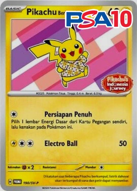 190/SV-P Pikachu Berkemeja Batik PAS10