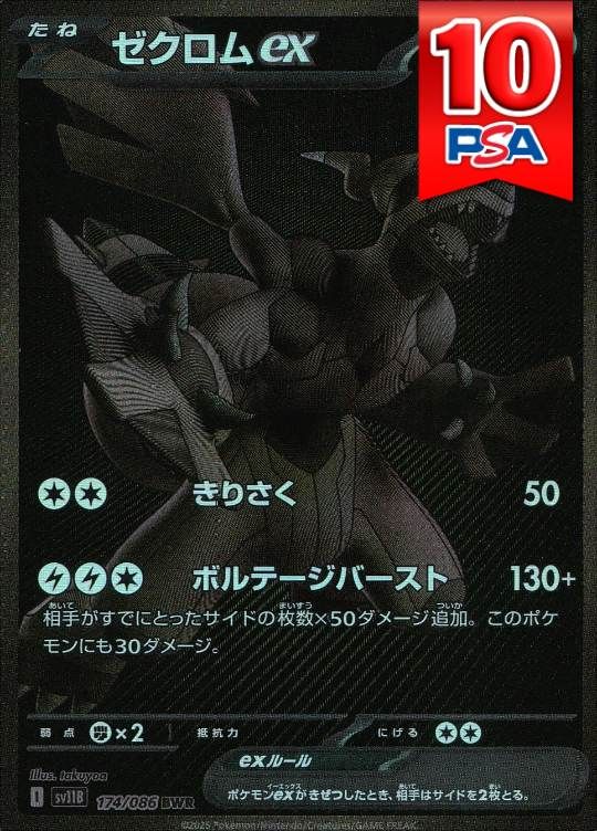 174/086/SV11B/BWR/ゼクロムex PSA10