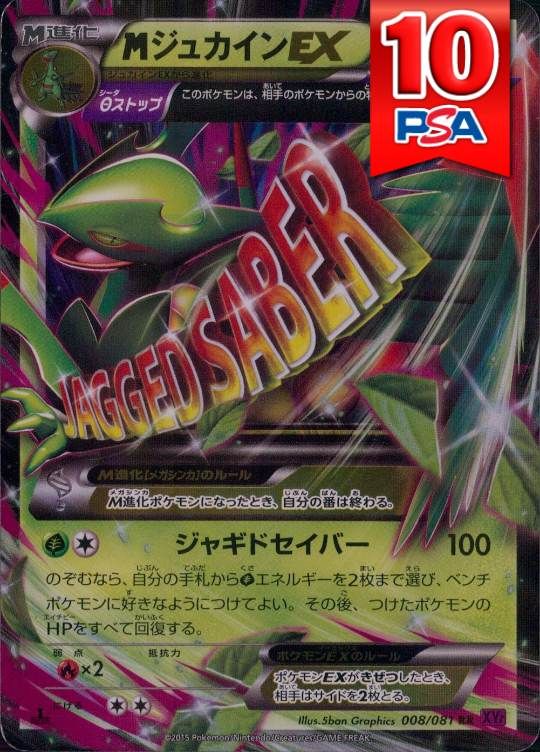 008/081/XY7/RR/1ED MジュカインEX PSA10