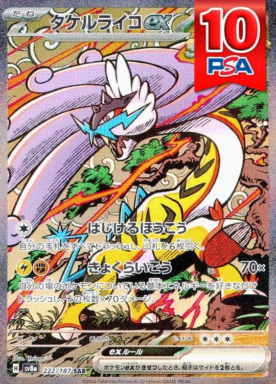 222/187/SV8A/SAR タケルライコex PSA10
