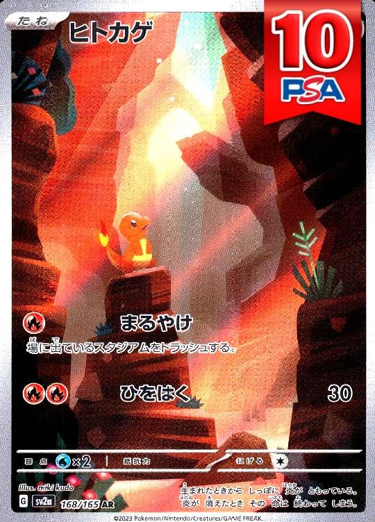 168/165/SV2A/AR ヒトカゲ PSA10
