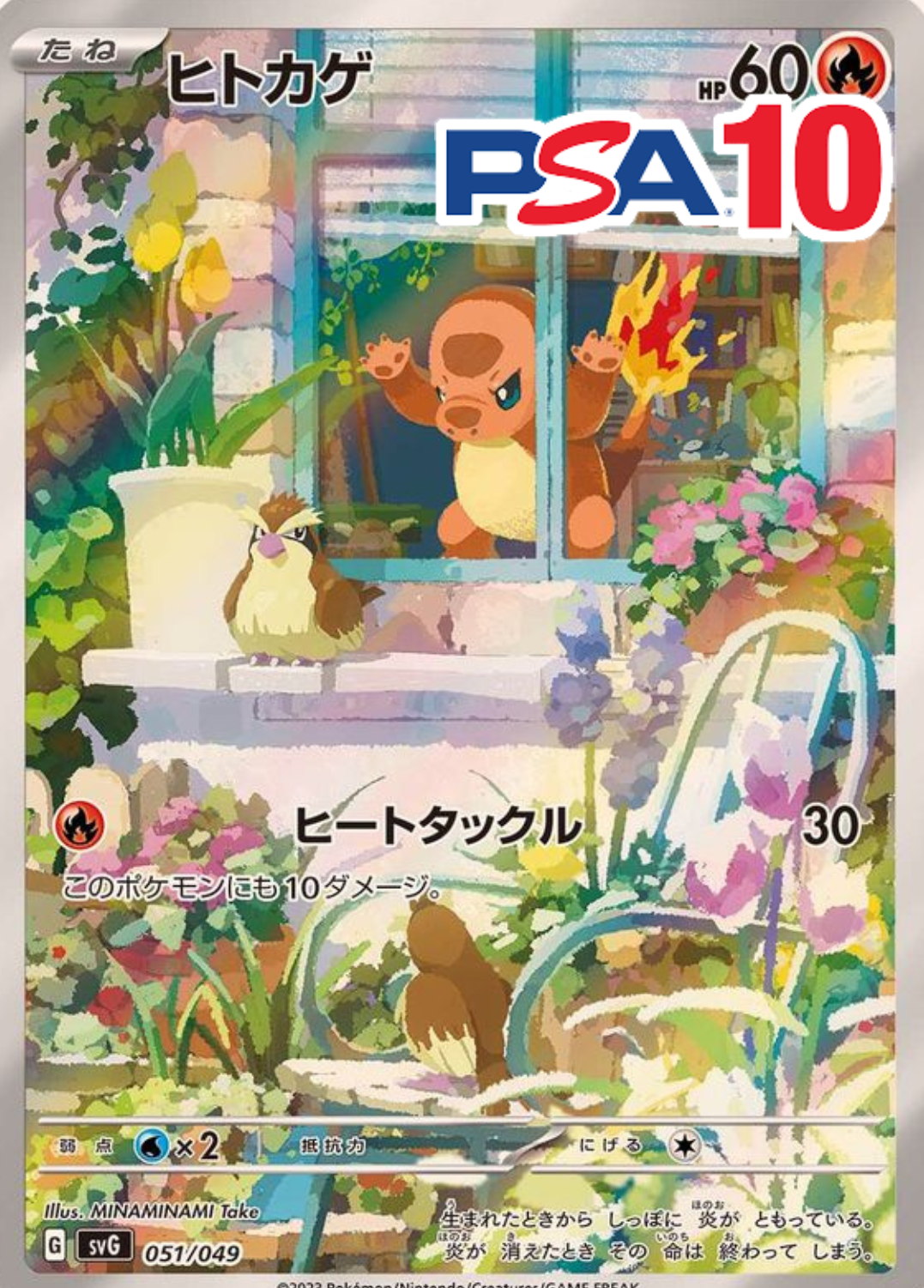 051/049/SVG ヒトカゲ PSA10