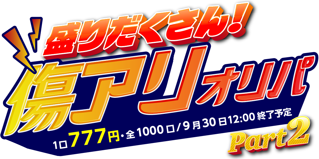 盛りだくさん！傷アリオリパ Part2